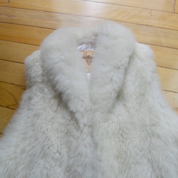 PLUSH Ueilam Vintage Alpaca Fur Vest Size L - Picture 2 of 16